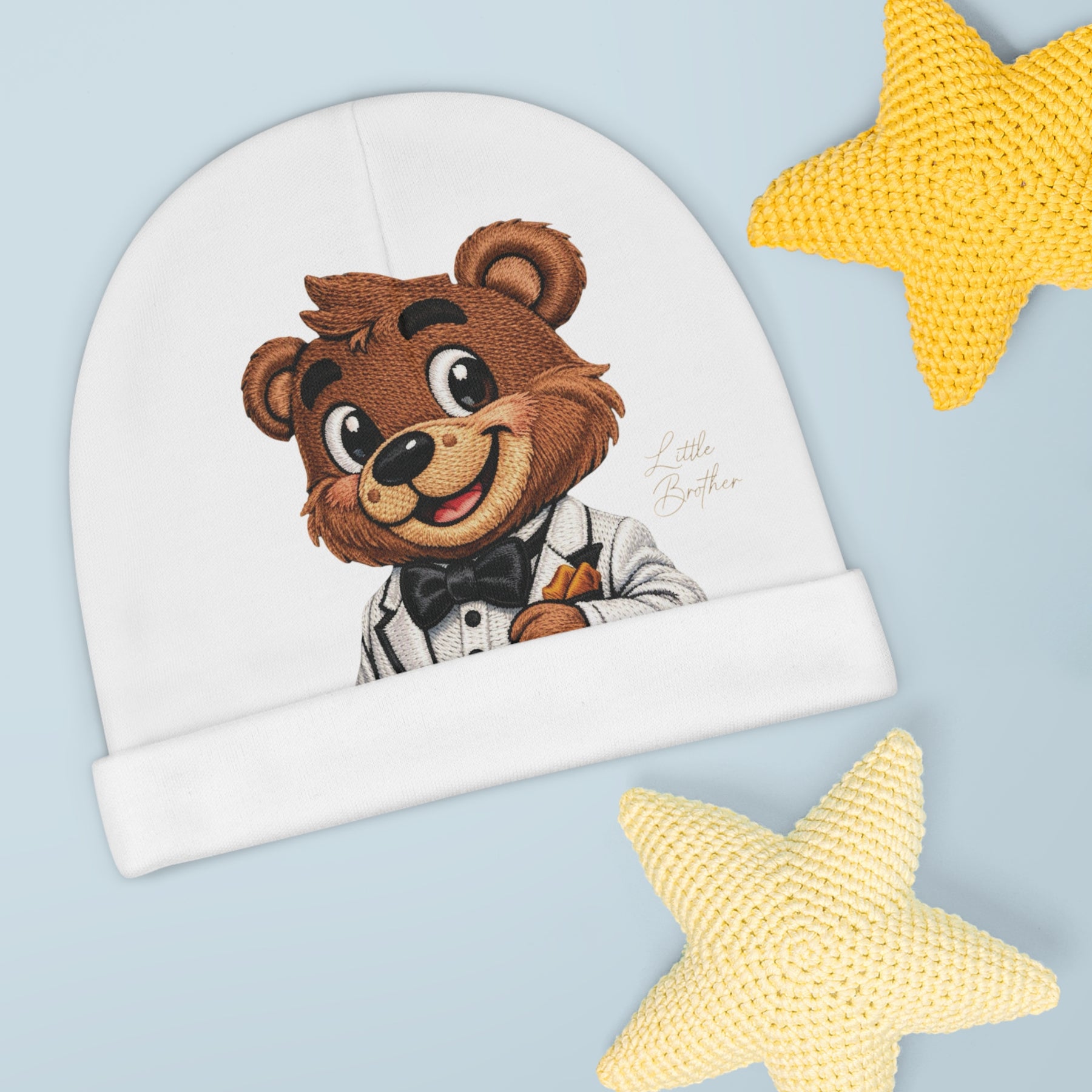 Little Brother Baby Beanie (AOP)